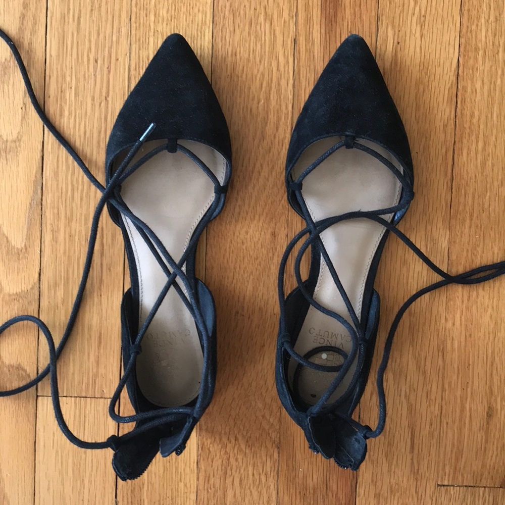 Vince Camuto black flats